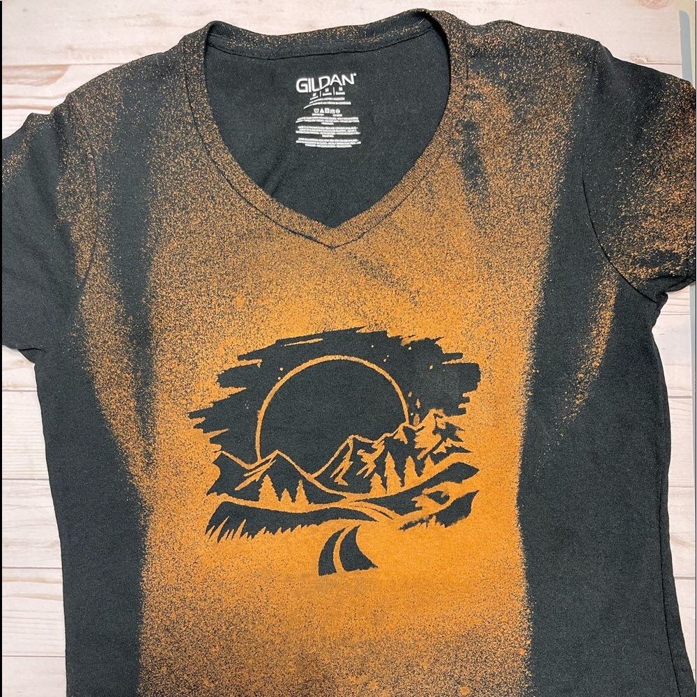 Women’s Gildan Size Medium Custom Bleached Tee. - image 1